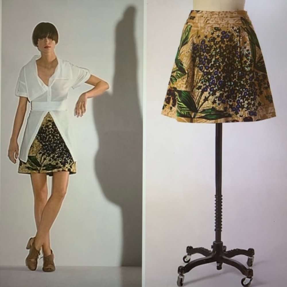 Anthropologie Edme & Esyllte Blueberry Skirt